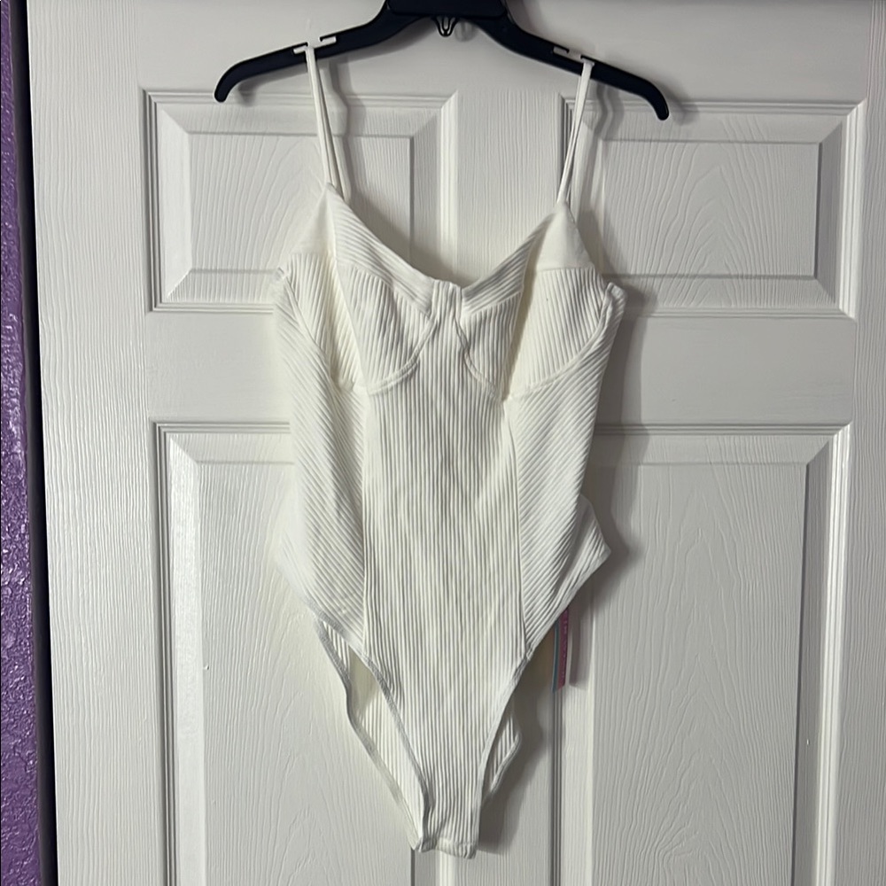 SHEIN White One Piece Bodysuit